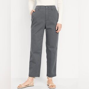 Old Navy High Waisted OGC Chino Women’s Pants Gray Size Small